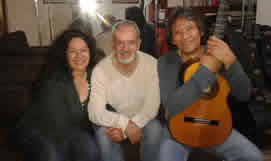 Con Carla Madrid y Luis Miguel Lombana