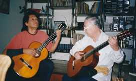 Con Manuel Lopez Ramos tocando