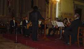Con la Orquesta de Camara de Leon